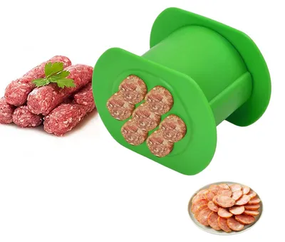 Produktbild von Cevapcici Presse - 7-Loch Wursthersteller - Fleischfüller für die Küche - 7 Löcher
