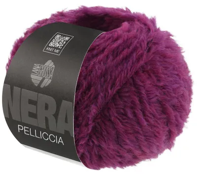 Produktbild von Lana Grossa PELLICCIA (NERA) 50 g Pelzeffektgarn aus Baby Alpaka & Merino extrafine Farbe 013 - Rotviolett
