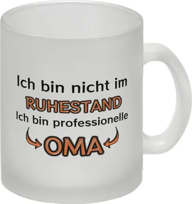 Produktbild von Ich bin nicht im Ruhestand. Ich bin professionelle Oma Glas Tasse