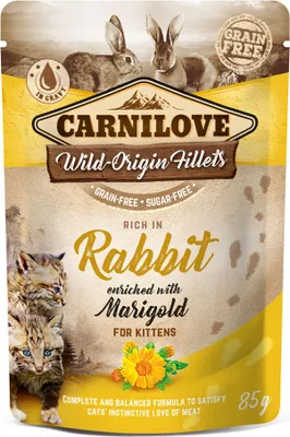 Obrázok produktu pre Kapsička pre mačky Carnilove - Králik s nechtíkom pre mačiatka 24x85g