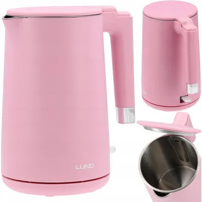 Produktbild von Elektrischer Wasserkocher Lund 2200W 1,5L Pink Doppelwände Cool Touch 68209