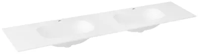 Immagine prodotto di Sapho Treos - Lavabo doppio 152x51 cm, senza sfioratore, 2 fori per miscelatore, bianco TS152-0101