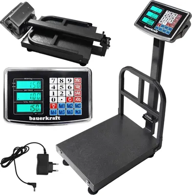 Obrázek produktu pro Elektronická váha 200 kg, sklad, obchod, plošina, nákladní, průmyslová, LCD