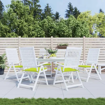 Produktbild von vidaXL Gartenstuhl-Kissen 6 Stk. Knallgrün 50x50x4 cm Oxford-Gewebe