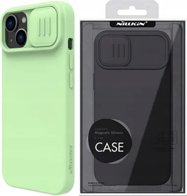 Produktbild von Nillkin Etui Fall Fall mit Magsafe für Iphone 14+ Grün