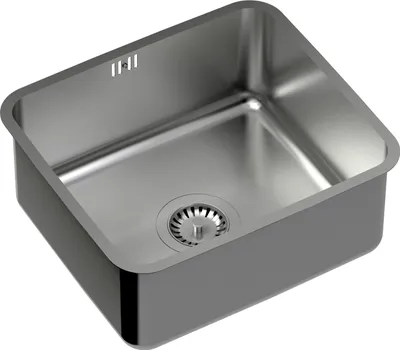 Produktbild von QUADRON Spülbecken 1-Becken Spüle | Größe: 44 x 44 x 18 cm | NICOLAS | Küchenspüle Edelstahlspüle mit Siphon | Gebürsteter Stahl Pvd