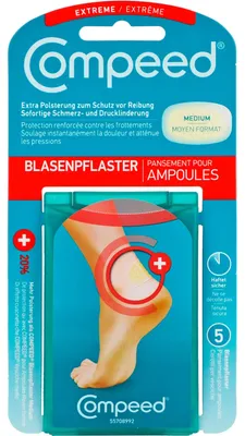 Produktbild von Blasenpflaster, extrem, 5 Stück, für die Fußpflege