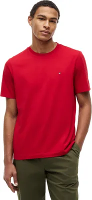 Image de T-shirt à manches courtes pour homme Tommy Hilfiger, modèle "Seasonal Solid Tee" avec col rond