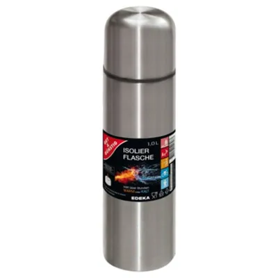 Produktbild von Gut & Günstig Isolierflasche Edelstahl 1l