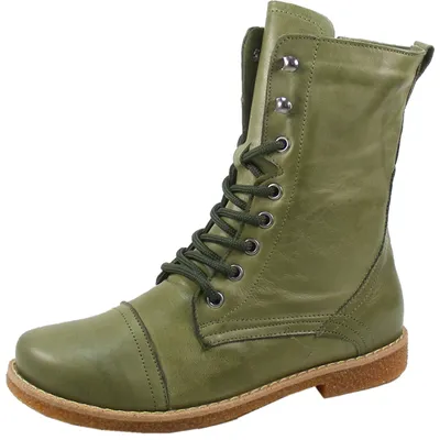Produktbild von Andrea Conti Damen Stiefeletten Schnürboots Leder 0348760, Größe:39 EU, Farbe:Grün