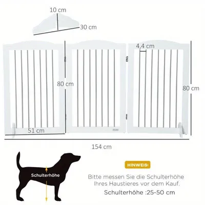 Immagine prodotto di Recinzione pieghevole per cani - Cancello di sicurezza per animali domestici e barriera per scale con rete traspirante