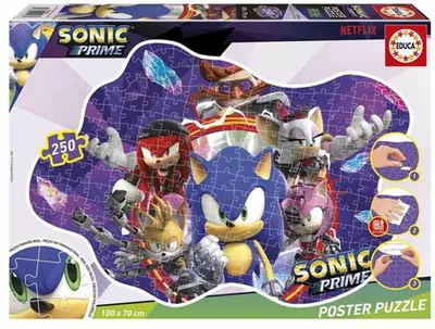 Immagine prodotto di Set di 4 puzzle Sonic Prime 250 pezzi