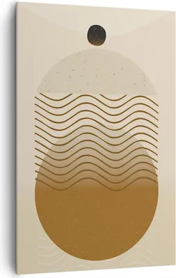 Produktbild von Bild auf Leinwand - Leinwandbild - Einteilig - Abstraktion Geometrie Minimalismus - 80x120cm - Wand Bild - Wandbilder - Leinwanddruck - Wanddekoration - Leinwand bilder - Wandbild - PA80x120-5043