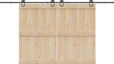 Obrázek produktu pro vidaXL Sada kování pro posuvné dveře 400 cm ocel černá