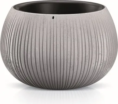 Obrázek produktu pro Květináč s vkladem BETON BOWL 37 cm - šedý