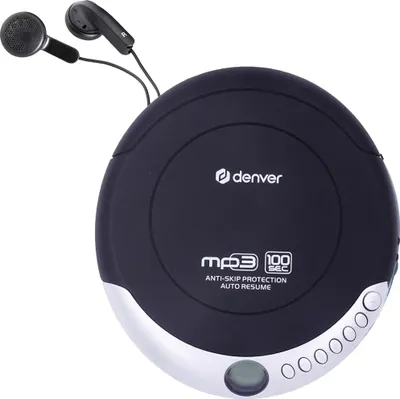 Produktbild von Denver DMP-391 Tragbarer CD-Player mit Anti-Schock, MP3 & inkl. Kopfhörer