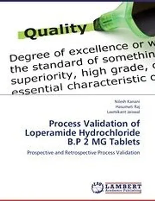 Obrázok produktu pre Validácia procesu výroby tabliet Loperamide Hydrochloride B.P 2 MG