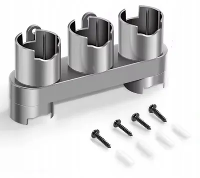 Productafbeelding van Wandhouder Vervanging – Organizer 3 Aansluitingen | 17×8 cm, Kunststof | Compatibel met Stofzuiger Dyson V7–V15
