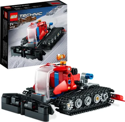 Produktbild von LEGO 42148 Technic Pistenraupe, 2in1 Winter-Fahrzeug-Modell-Spielzeug mit Schneemobil, Technik-Lernspielzeug für Jungen und Mädchen ab 7 Jahren, Geschenk zum Geburtstag