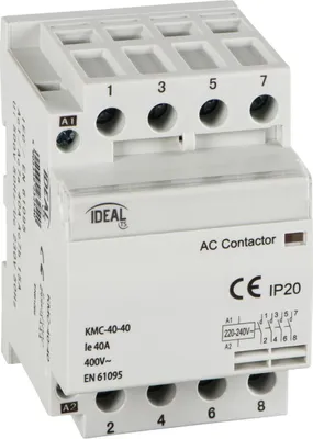 Imagen del producto de KMC 40A 230V 4NA, contactor Ideal