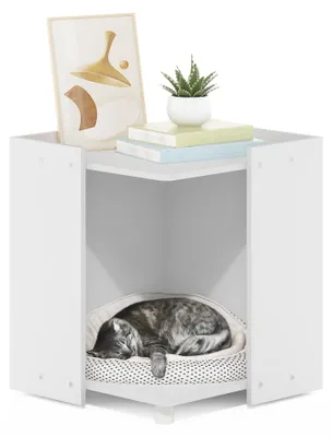 Image de Furinno Peli, bac à litière pour chat, couleur blanche