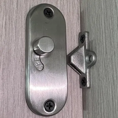 Immagine prodotto di Chiusura a scatto per porte scorrevoli, orientabile a 90 gradi