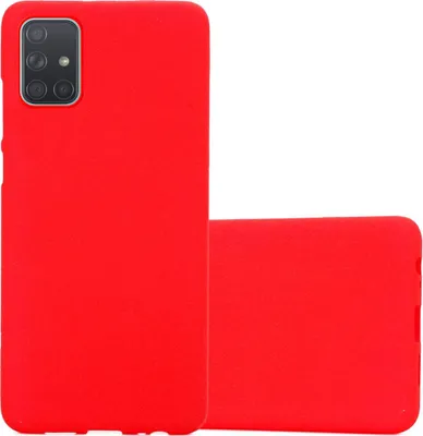 Produktbild von Cadorabo Schutzhülle für Samsung Galaxy A71 4G Hülle in Rot Handyhülle TPU Etui Cover Case