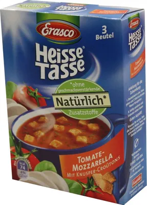 Produktbild von Erasco Heisse Tasse Tomate-Mozzarella ergibt 3 x 0,15L