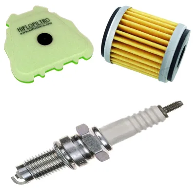 Obrázok produktu pre Servisná sada pre Yamaha YZ 450 F 2018–2019: vzduchový filter, olejový filter, zapaľovacia sviečka od pamoto –