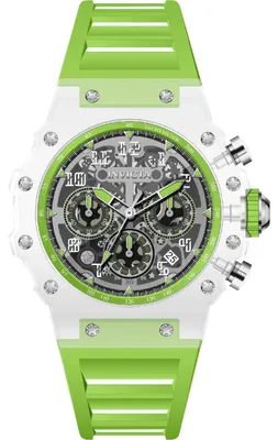 Produktbild von Invicta Racing 69688 Herrenuhr - Quarzwerk - Acryl mit silbernem Zifferblatt - 43 mm