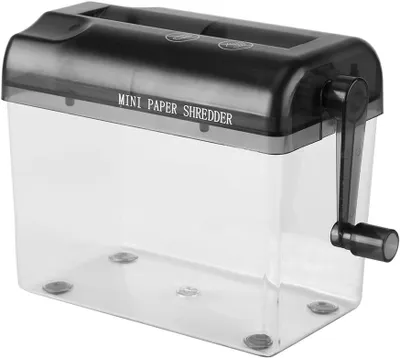 Imagen del producto de Destructora de documentos Manueller A6 - Trituradora de papel para el hogar y la oficina - Ideal para cartas, documentos y papeles pequeños - Color