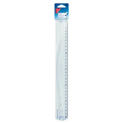 Produktbild von G&G Lineal 30cm 5560157106 (050 ) tranaparent