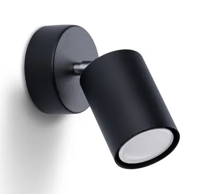 Produktbild von Wandleuchte LEMMI 1 schwarz 1xGU10 10W Stahl 18.5x8x8cm Sollux Lighting