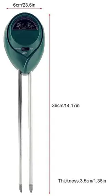 Produktbild von Sonstiges Pflanzzubehör Bodenmesser 3 in 1, für Feuchtigkeit, pH und Sonnenlicht, Tragbar, für Garten und