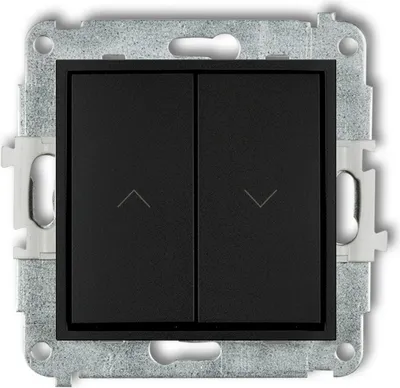 Produktbild von Rollladenschalter Unterputz Schwarz Matt - MINI Serie
