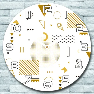 Produktbild von Wanduhr aus Glas Rund fi 30 Abstraktion Quarz Deko Schlafzimmer Büro