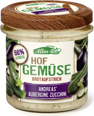 Produktbild von Allos - Hofgemüse Andreas Aubergine Zucchini - 135g