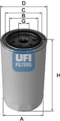 Produktbild von Ölfilter UFI 23.180.00 Filtereinsatz