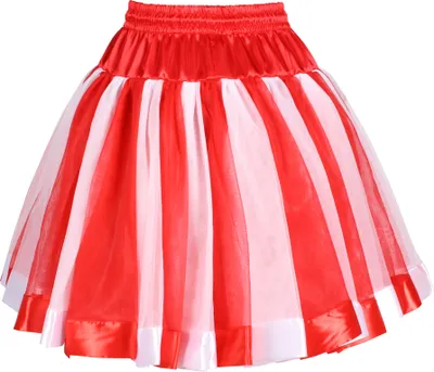 Produktbild von T2935-0502 rot-weiß Damen Petticoat-Unterrock Tubles Einheitsgröße