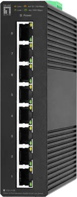 Obrázek produktu pro LevelOne IGS-2108, Řízený, L2, Gigabit Ethernet (10/100/1000), Plně duplexní režim