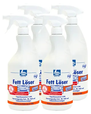 Produktbild von Dr. Becher Fett Löser 1L hochwirksamer Öl- und Fettlöser (4er Pack)