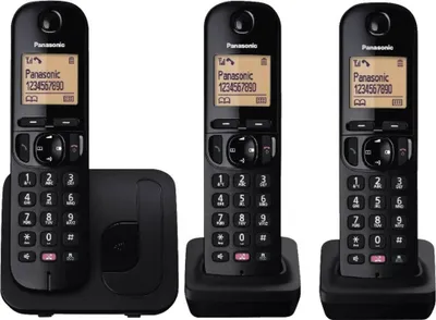 Produktbild von Panasonic kx-tgc253nlb Telefon Trio schwarz