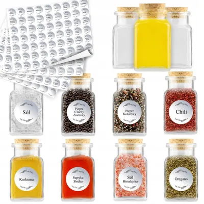 Obrázek produktu pro 20 sklenic na koření o objemu 150 ml + 252 štítků