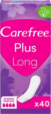 Zdjęcie produktu dla Carefree Plus Long Light Scent, wkładki higieniczne 40 szt.