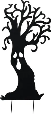 Produktbild von INNA-Glas Halloween Silhouette Baum Spooky Tree, Metall, schwarz, 150cm - Fenster Dekoration