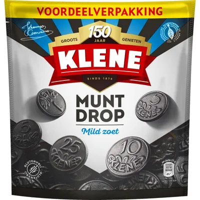 Produktbild von Klene Muntdrop Mild Süß Vorteilspack 350g – milde Lakritz mit Minzgeschmack