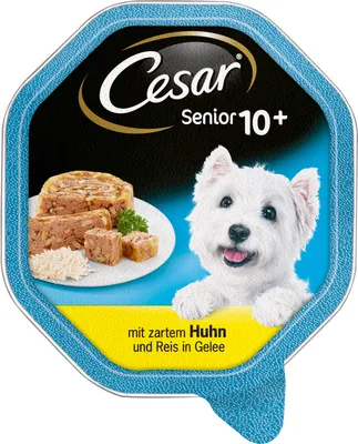 Produktbild von CESAR Senior 10+ mit zartem Huhn und Reis, Senior, Huhn, Reis, 150 g