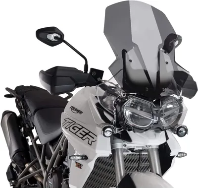 Productafbeelding van Windscherm PUIG, touringmodel, donker rookkleur, voor Triumph Tiger