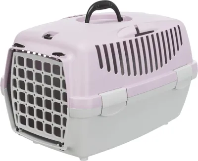 Produktbild von TRIXIE Transportbox Capri 1 & 2 - hellgrau/flieder - 32 × 31 × 48 cm