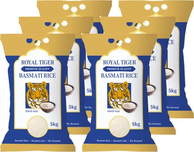 Produktbild von Royal Tiger Basmatireis, 6x 5kg, Basmati-Reis, Langkornreis aus Pakistan